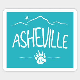 Asheville, NC - Black Bear Paw - WO TBG 14 Sticker